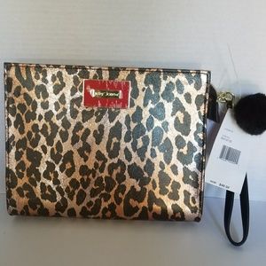 Betsey Johnson Cosmetic Bag Cheetah print